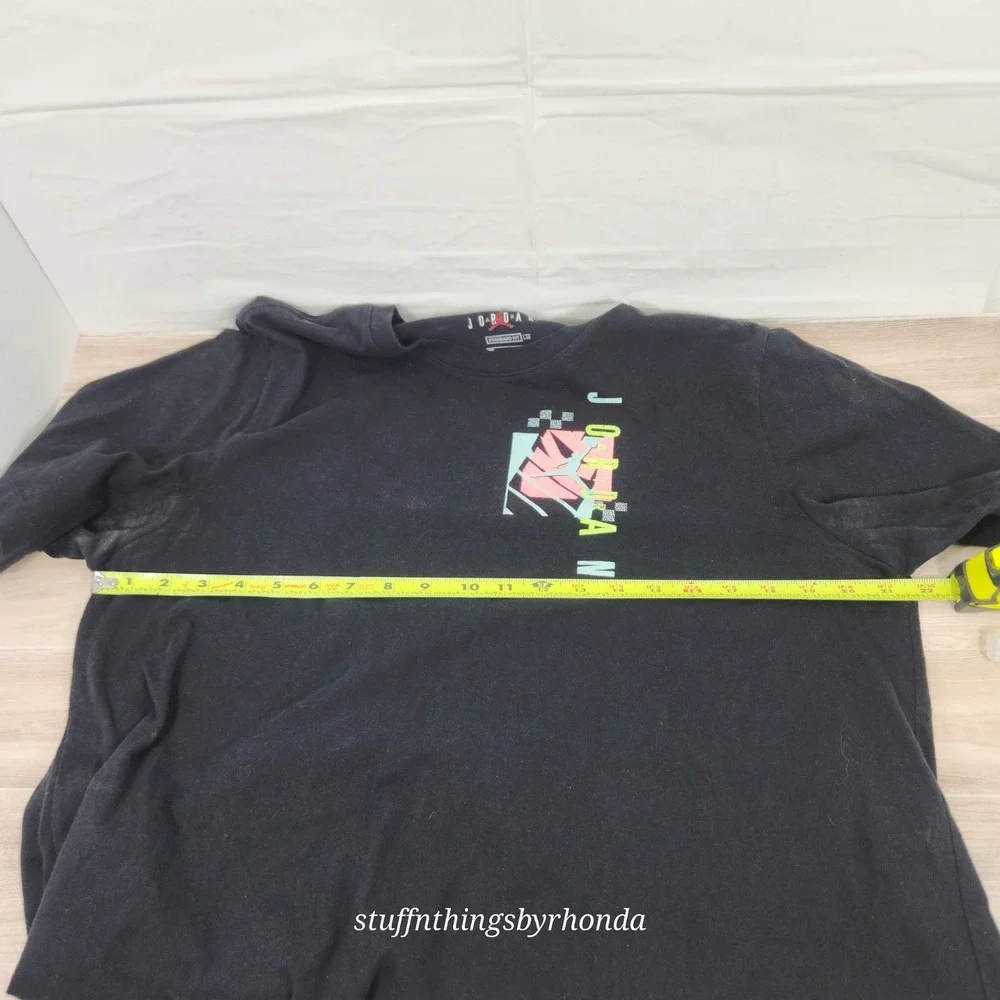 Jordan T Shirt Mens Large Black Nike‎ Jumpman Standard Fit Tee